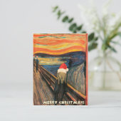 kerstgeschreeuw feestdagenkaart (Staand voorkant)