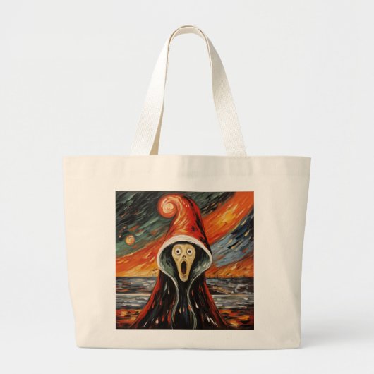 kerstgeschreeuw grote tote bag (Voorkant)