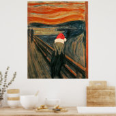 kerstgeschreeuw poster (Keuken)