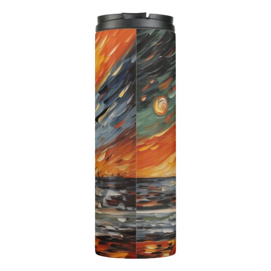 kerstgeschreeuw thermosbeker (Achterkant)