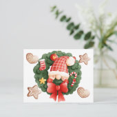 kerstgeschut en sierfeestdag Briefkaart (Staand voorkant)