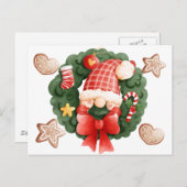 kerstgeschut en sierfeestdag Briefkaart (Voorkant / Achterkant)