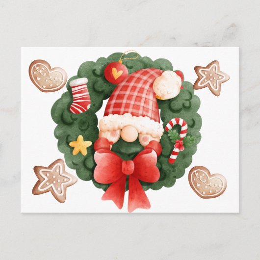 kerstgeschut en sierfeestdag Briefkaart (Voorkant)