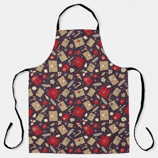 kerstgeschut schort (Voorkant)
