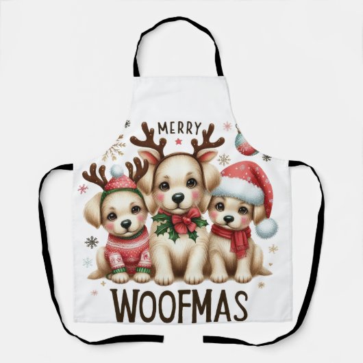 kerstgeschut schort (Voorkant)