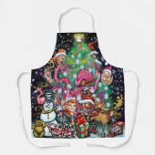Kerstgeschut Schort (Voorkant)