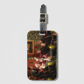 Kerstgesprek Bagagelabel (Voorkant (verticaal))