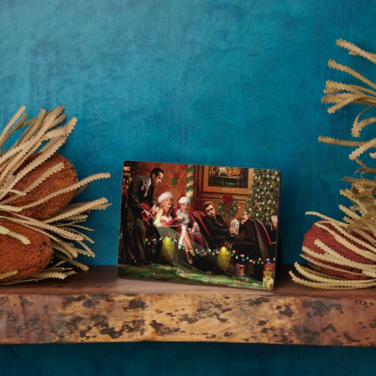 Kerstgesprek Fotoplaat (Zijkant)