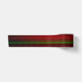 Kerstgestreept design satijnen lint (Voorkant)