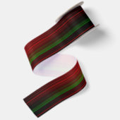 Kerstgestreept design satijnen lint (Achterkant)