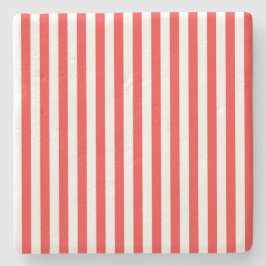 Kerstgestreept onderzetter