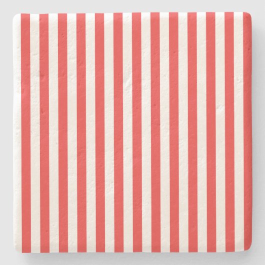 Kerstgestreept onderzetter (Voorkant)