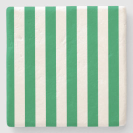 Kerstgestreept onderzetter