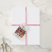 Kerstgeuren Natuurlijke Elementen Gift Tag Cadeaulabel (Met Touw)