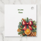 Kerstgeuren Simmerpot  Bedankjes Labels (Achterkant)