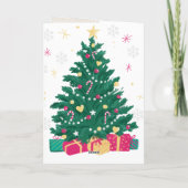 Kerstgeuren" Vintage-Style Grappig Feestdagen Kaart (Achterkant)