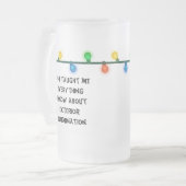 Kerstgevaccineerde kerstlampjes met Mok voor kerst (Voorkant links)