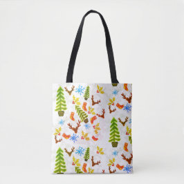 Kerstgevarenfeestseizoen Tote Bag
