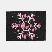 Kerstgevechten met kerstgevechten fleece deken (Voorkant (Horizontaal))