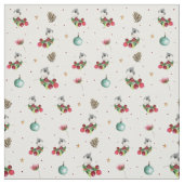 Kerstgevel Titmouse Winter Bird Pattern Stof (Swatch)