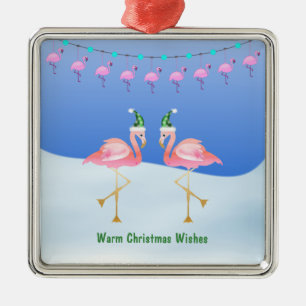 Kerstgeveljargon en -verlichting - Warm Wishes Metalen Ornament