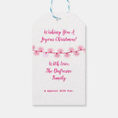 Kerstgevierd Cadeaulabel (Achterkant)