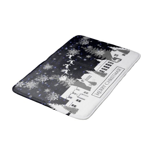 Kerstgevlekte bath-mat badmat (Gekanteld)