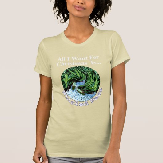 Kerstgevlekte erwten T-shirt (Voorkant)