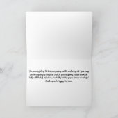 Kerstgevoel Kaart in blauw Schilderachtig (Binnen)