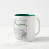 kerstgevoel tweekleurige koffiemok (Voorkant rechts)