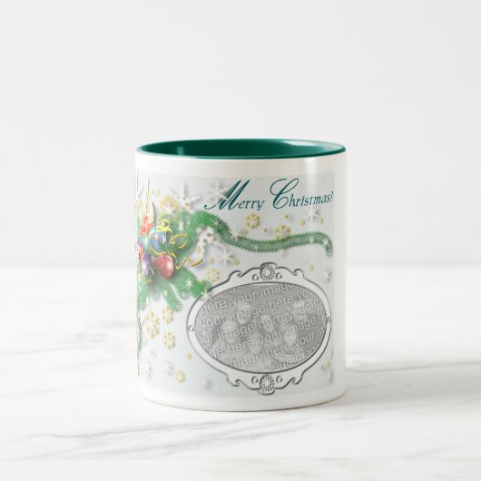 kerstgevoel tweekleurige koffiemok (Center)