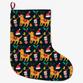 kerstgezellen grote kerstsok (Voorkant)