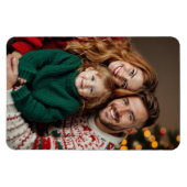 Kerstgezin Foto 4 x 6 Wij drieën Magneet (Horizontaal)