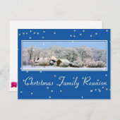 kerstgezinshereniging feestdagenkaart (Voorkant / Achterkant)