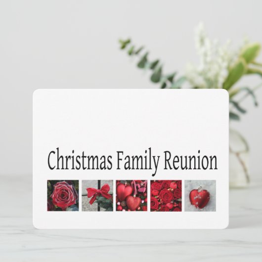 kerstgezinshereniging kaart (Staand voorkant)