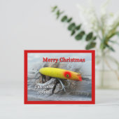 KerstGibbs Darter  Saltwater Lure Feestdagenkaart (Staand voorkant)
