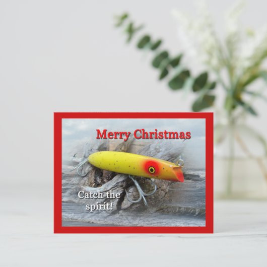 KerstGibbs Darter Saltwater Lure Feestdagenkaart (Staand voorkant)