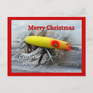 KerstGibbs Darter  Saltwater Lure Feestdagenkaart