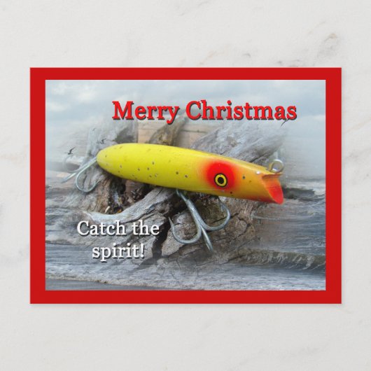 KerstGibbs Darter  Saltwater Lure Feestdagenkaart (Voorkant)