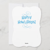 Kerstgigant Schnauzer Feestdagenkaart (Achterkant)