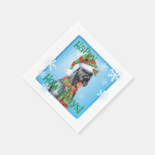 Kerstgigant Schnauzer Servet (Hoek)
