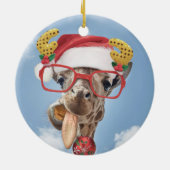 kerstgiraf keramisch ornament (Achterkant)