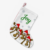 kerstgiraf kleine kerstsok (Voorkant (Hangend))