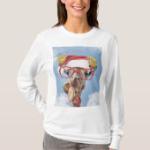 kerstgiraf t-shirt (Voorkant)
