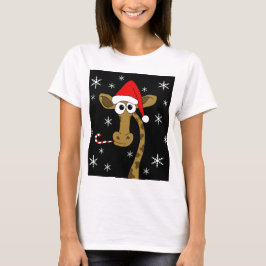 kerstgiraf t-shirt