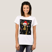 kerstgiraf t-shirt (Voorkant volledig)