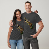 Kerstgiraf t-shirt (Unisex)