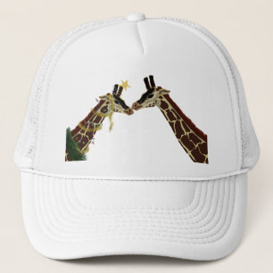 Kerstgiraf Trucker Pet
