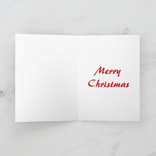 kerstGiraffe Feestdagen Kaart (Binnen)