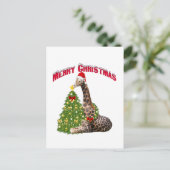 kerstGiraffe Feestdagenkaart (Staand voorkant)